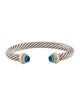 David Yurman Topaz Classic Cable Cuff Bracelet