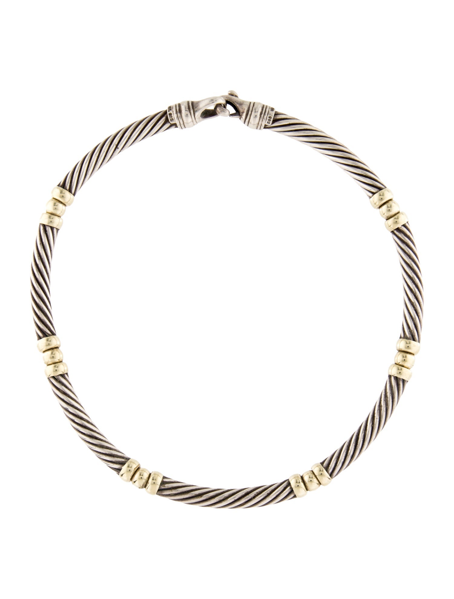 David Yurman Two-Tone Collar Necklace
