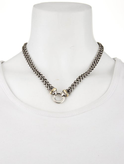 David Yurman Two-Tone Double Strand Wheat Chain Necklace