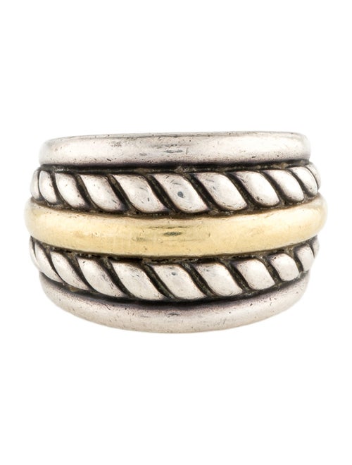 David Yurman Two-Tone Cable Wide Band