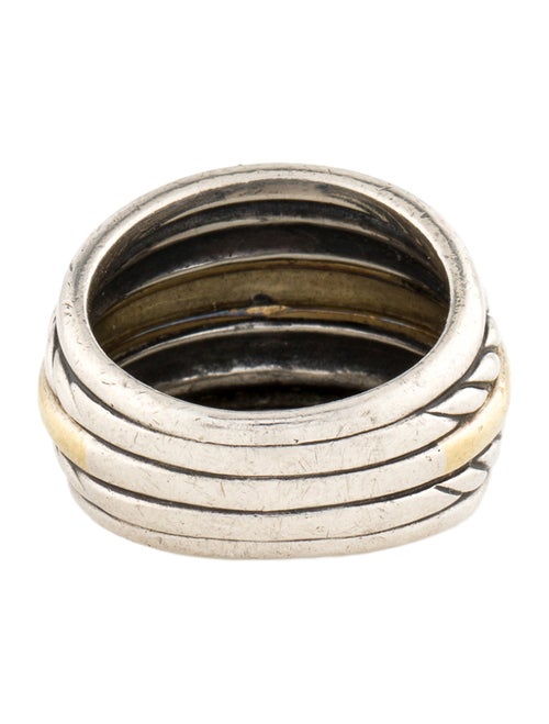 David Yurman Two-Tone Cable Wide Band