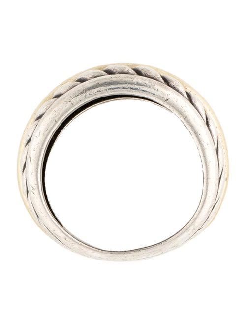 David Yurman Two-Tone Cable Wide Band