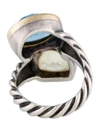 David Yurman Citrine & Topaz Bypass Ring