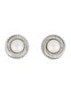 David Yurman Pearl & Diamond Crossover Infinity Stud Earrings