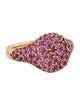 David Yurman 18K Pink Sapphire Pavé Pinky Ring