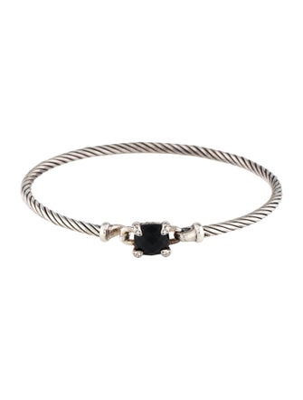 David Yurman Onyx & Diamond Chatelaine Bracelet