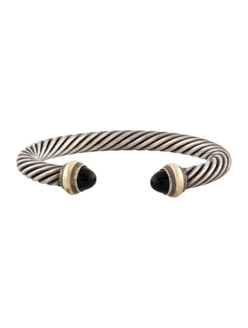 David Yurman Onyx Classic Cable Cuff Bracelet