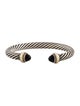 David Yurman Onyx Classic Cable Cuff Bracelet