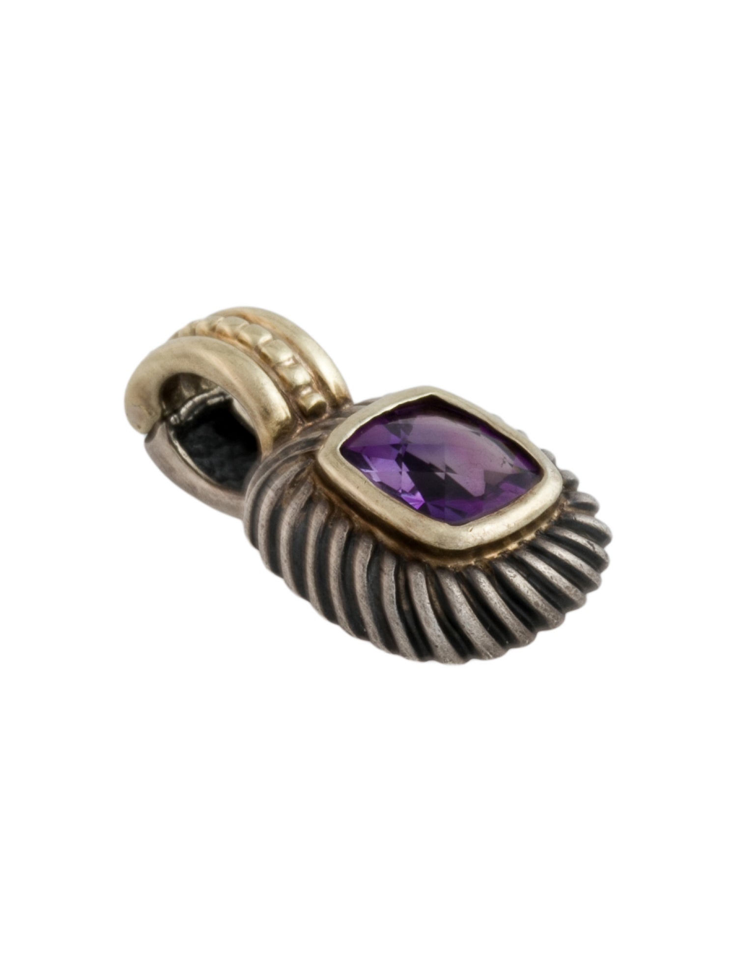 David Yurman Amethyst Albion Enhancer Pendant