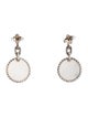 David Yurman Mother of Pearl & Diamond DY Elements Convertible Drop Earrings
