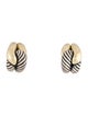 David Yurman Two-Tone Labyrinth Single Loop Earclips