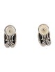 David Yurman Two-Tone Labyrinth Single Loop Earclips