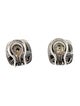 David Yurman Two-Tone Smoky Quartz & Diamond Albion Earclips