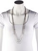 David Yurman Diamond Station Multi Chain Necklace