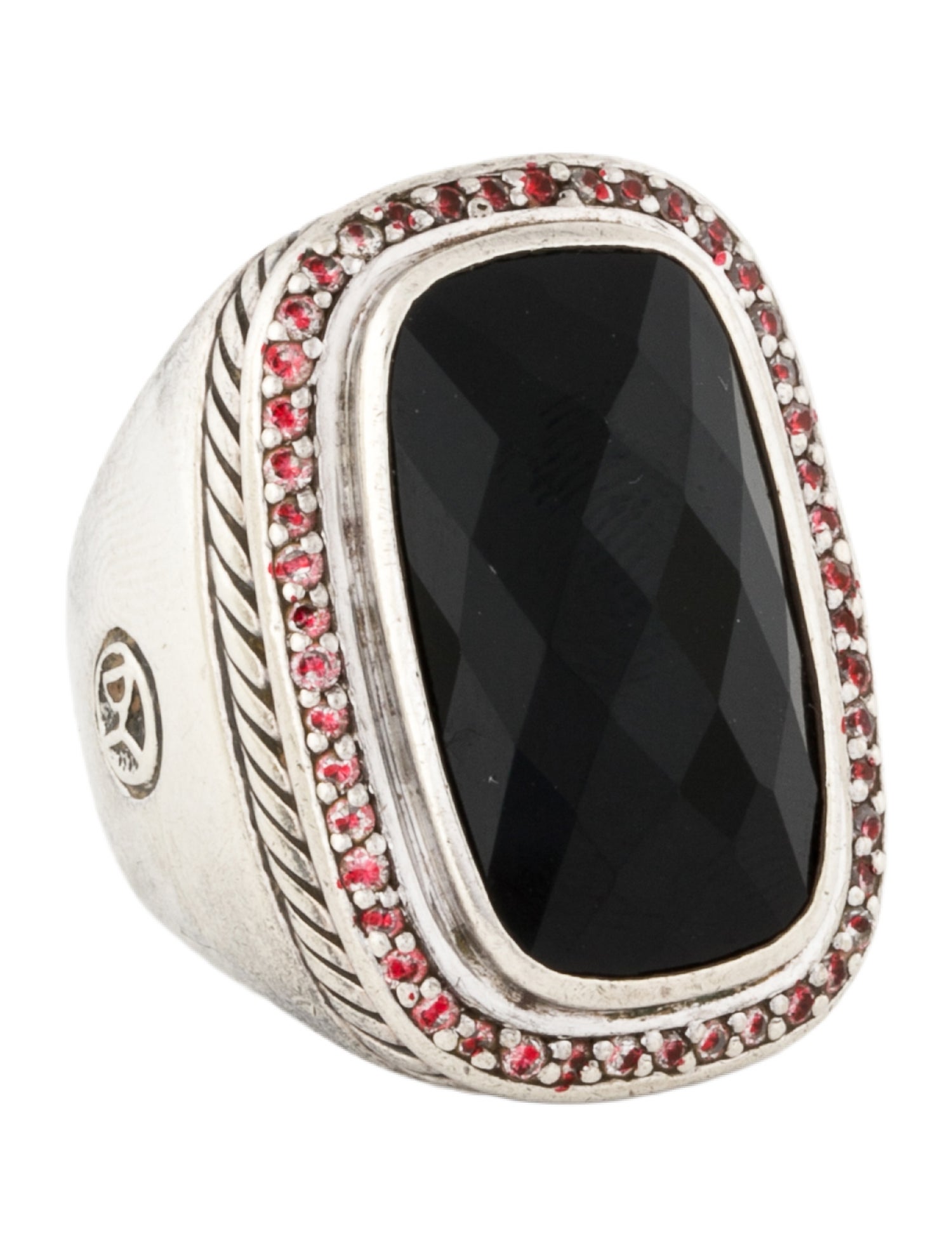 David Yurman Onyx & Diamond Albion Ring