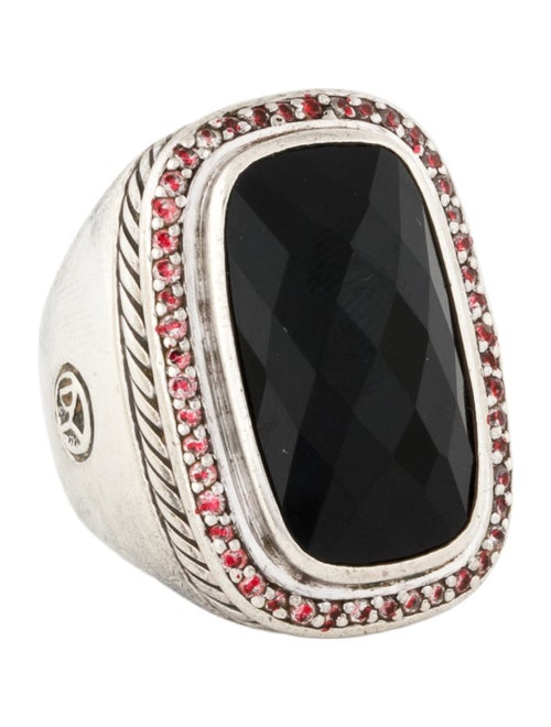 David Yurman Onyx & Diamond Albion Ring