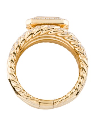 David Yurman 18K Citrine & Diamond Stax Ring