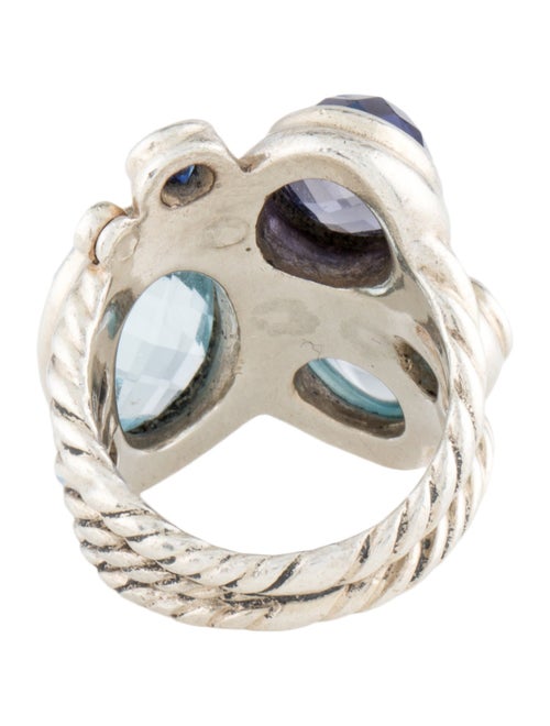 David Yurman Sapphire, Topaz & Iolite Mosaic Ring