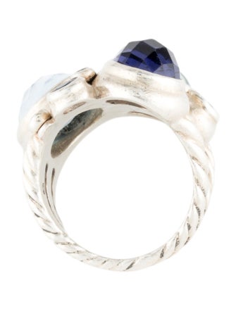 David Yurman Sapphire, Topaz & Iolite Mosaic Ring