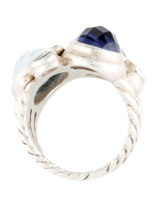 David Yurman Sapphire, Topaz & Iolite Mosaic Ring