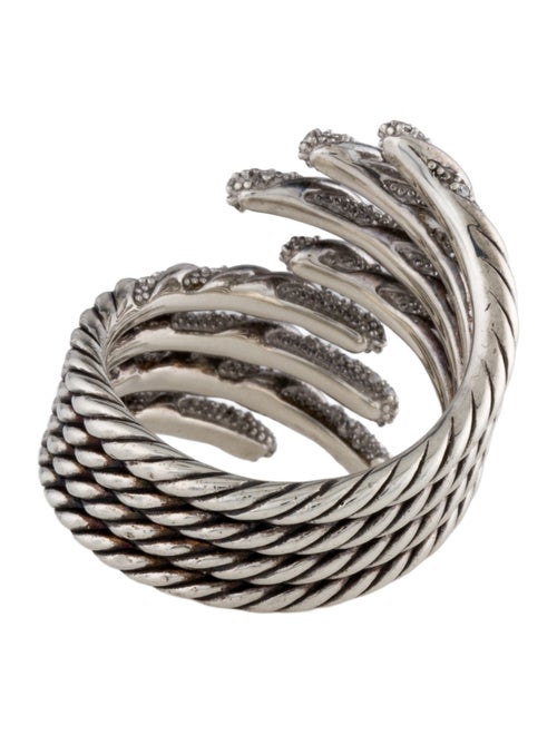 David Yurman Diamond Willow Open Four-Row Ring