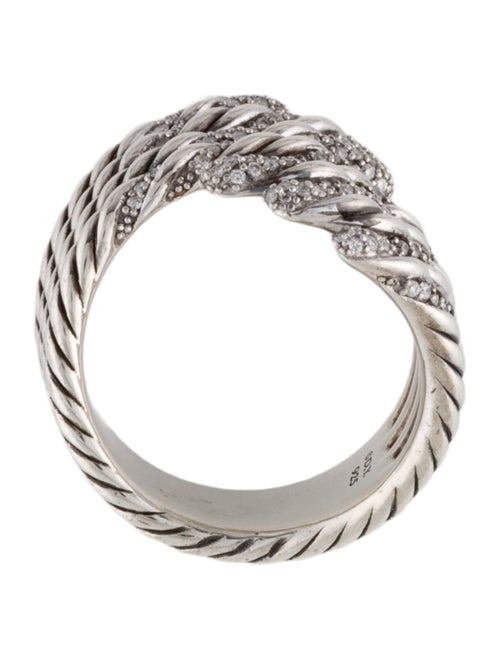 David Yurman Diamond Willow Open Four-Row Ring