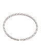 David Yurman 18K Diamond Sculpted Cable Flex Bracelet