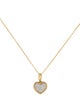 David Yurman 18K Diamond Pave Heart Pendant Necklace