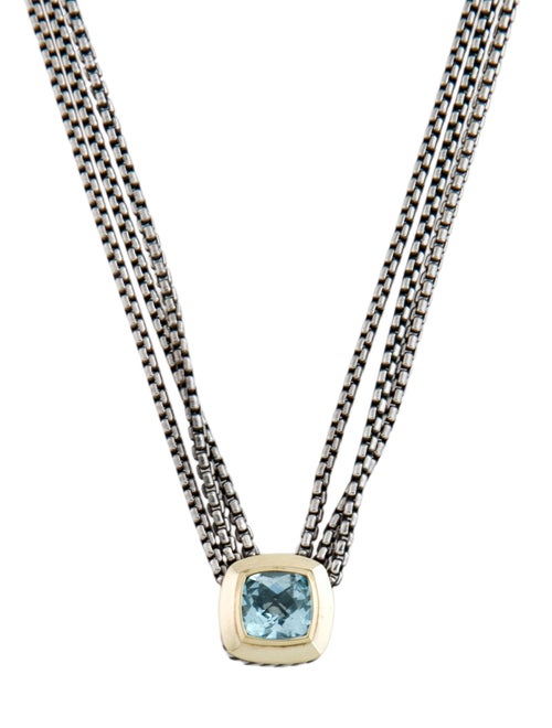 David Yurman Topaz Albion Pendant Multistrand Necklace