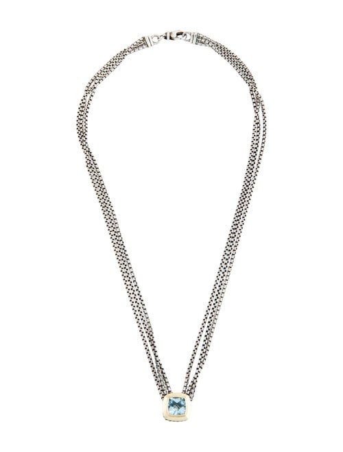 David Yurman Topaz Albion Pendant Multistrand Necklace