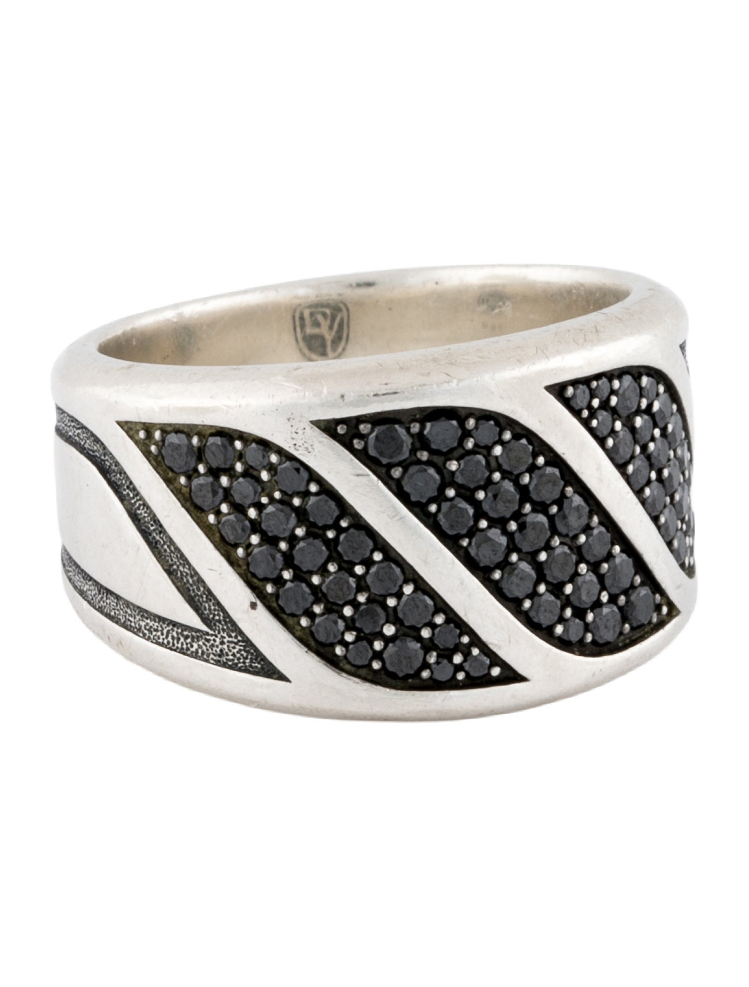David Yurman Black Diamond Graphic Cable Band