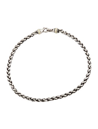 David Yurman Two-Tone Wheat Chain Necklace