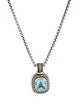David Yurman Topaz Albion Enhancer Pendant Necklace