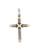 David Yurman Two-Tone X Cross Pendant