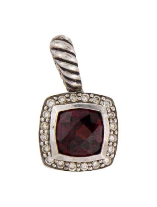 David Yurman Garnet & Diamond Albion Pendant