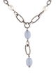 David Yurman Pearl & Chalcedony Figaro Lavalier Necklace