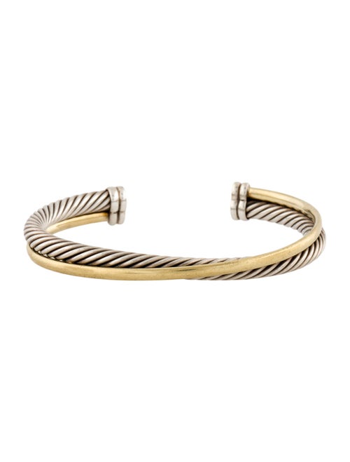 David Yurman Two-Tone Crossover Cuff Bracelet
