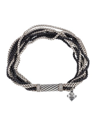 David Yurman Diamond Multistrand Chain Bracelet