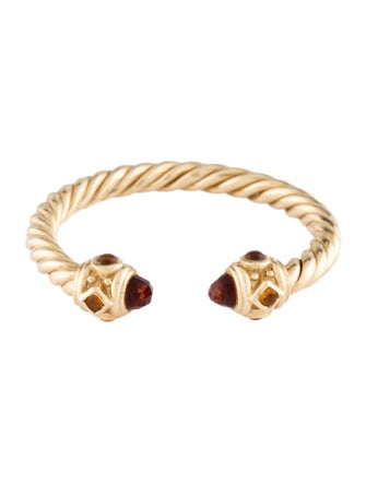 David Yurman 18K Citrine Renaissance Ring