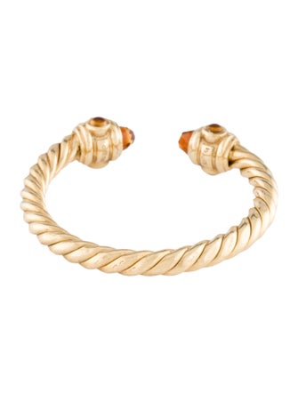 David Yurman 18K Citrine Renaissance Ring