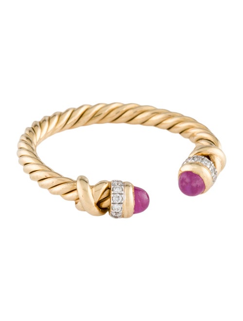 David Yurman 18K Ruby & Diamond Petite Helena Ring