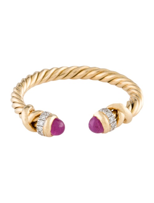 David Yurman 18K Ruby & Diamond Petite Helena Ring
