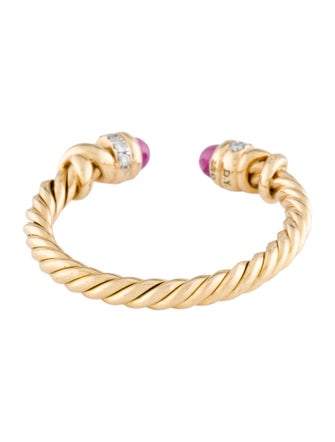 David Yurman 18K Ruby & Diamond Petite Helena Ring