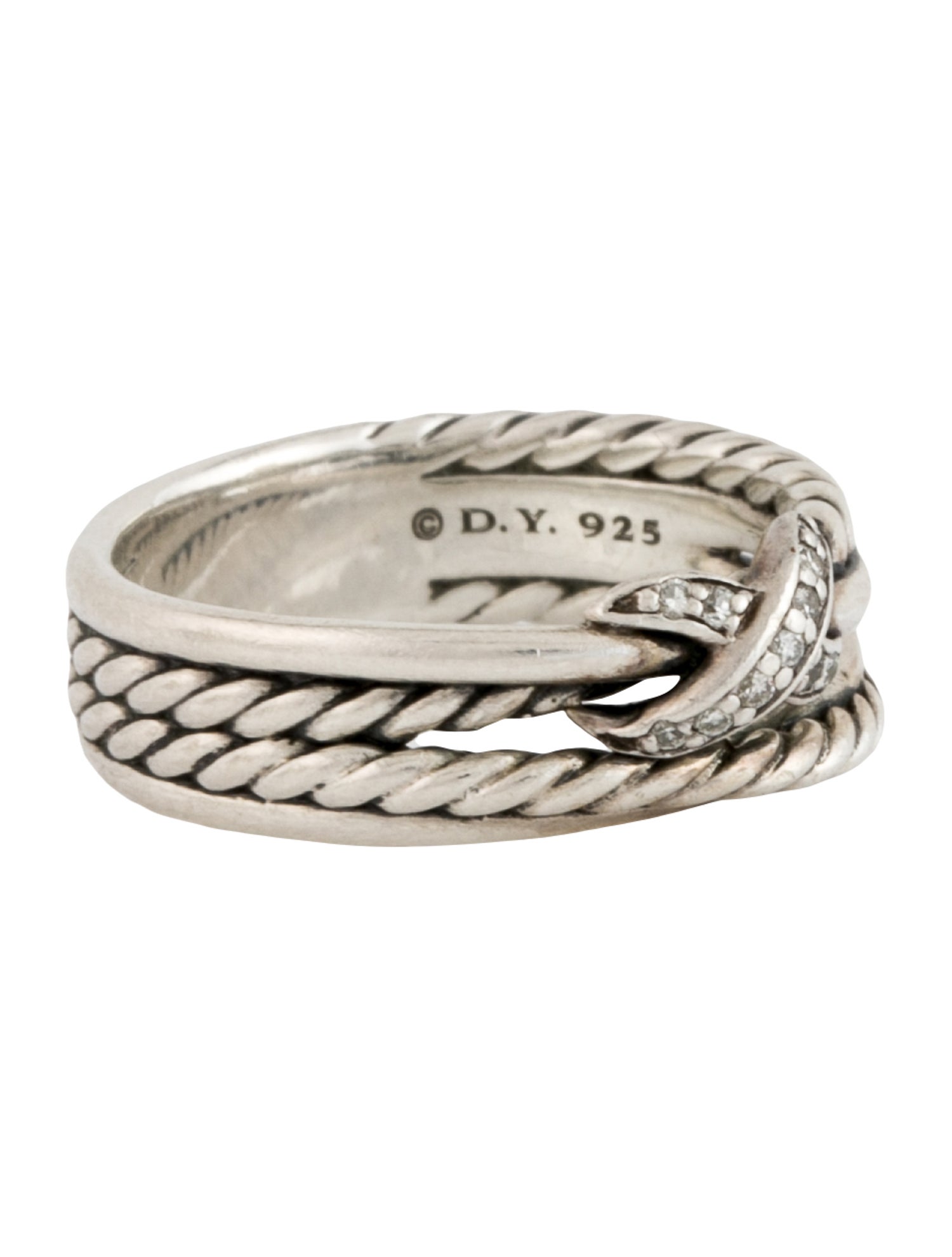 David Yurman Diamond X Crossover Band