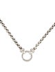 David Yurman Diamond Wheat Chain Pendant Necklcae