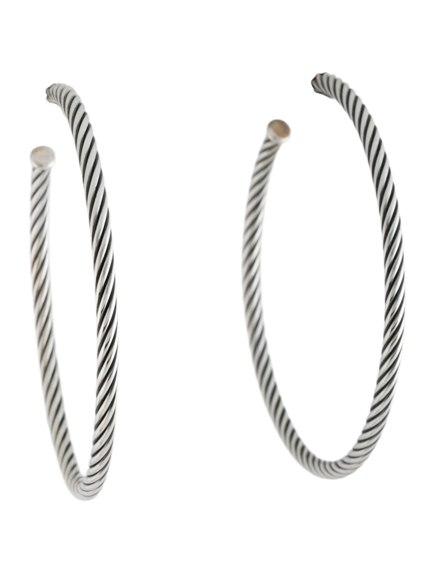 David Yurman Classic Cable Extra-Large Hoop Earrings