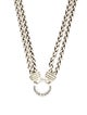 David Yurman Diamond Wheat Chain Double Strand Necklace