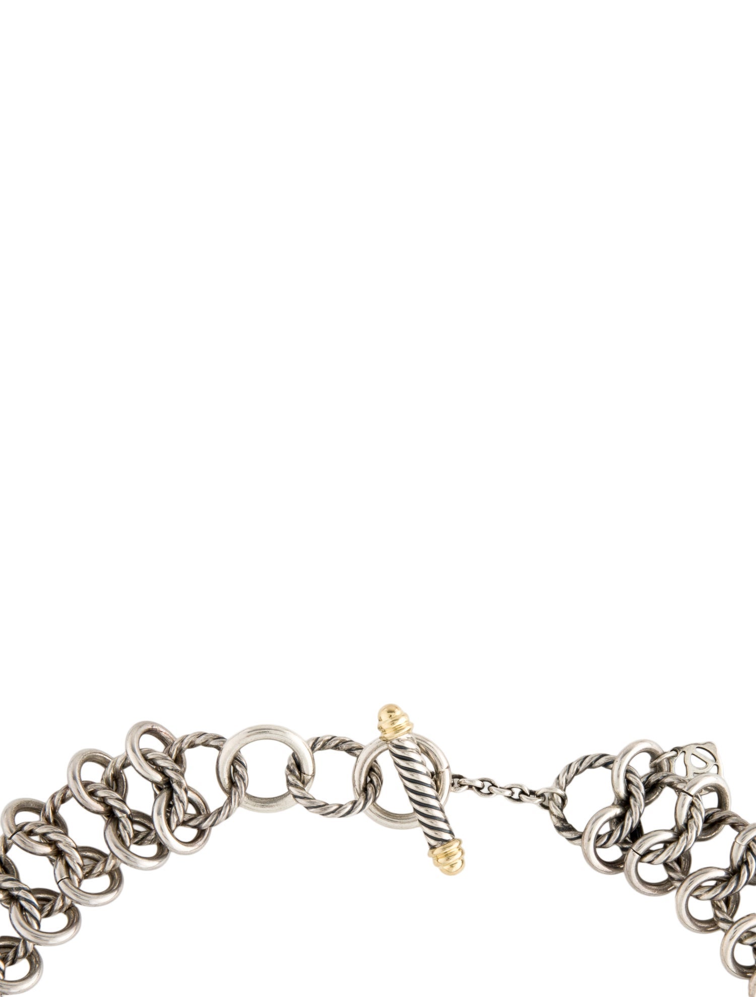 David Yurman Two-Tone Chainmail Collar Necklace