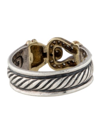 David Yurman Diamond Cable Buckle Band