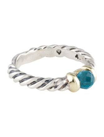 David Yurman Topaz Metro Cable Ring